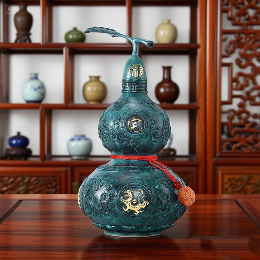 Feng Shui Enamel Gourd