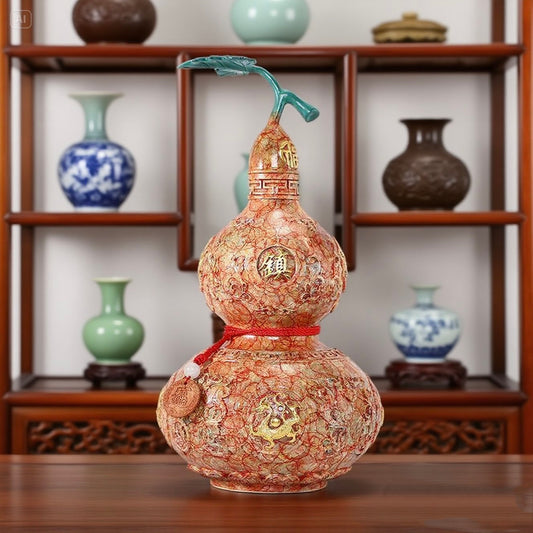 Feng Shui Enamel Gourd